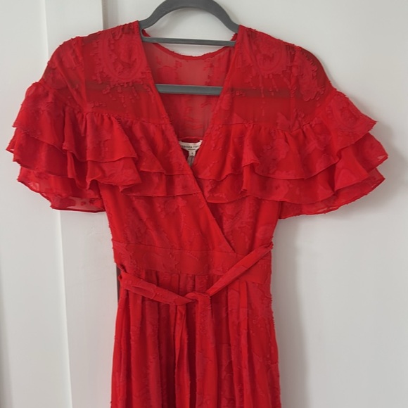 NWT Rebecca Taylor Clip Silk-Blend A-Line Dress Size 0 - Picture 6 of 12
